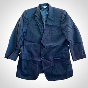 Joseph & Feiss Comfort Stretch Black Wool Suit Jacket Blazer Mens 42 Regular